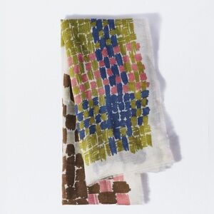 Elegant Multicolor Checkered Scarf from Turkey